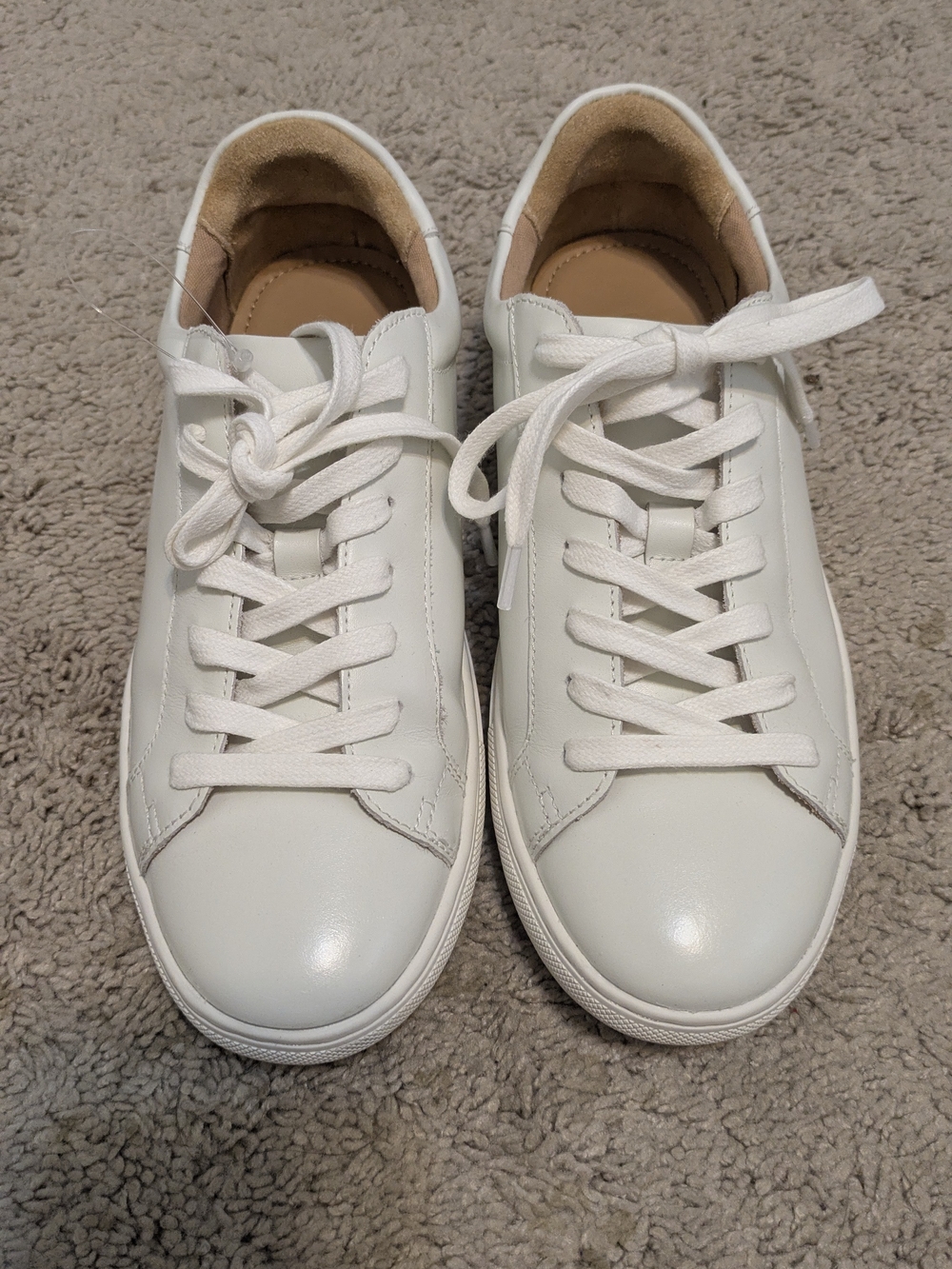 Quince minimalist 100% Leather Everyday Sneaker Womens, Size 7, Color white